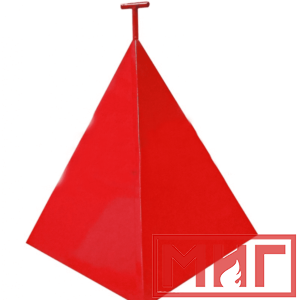 Фото 10 - Пожарная пирамида для пожарного гидранта 500x500x800 (Трехгранная).