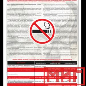 Фото 35 - Курение запрещено, плакат.